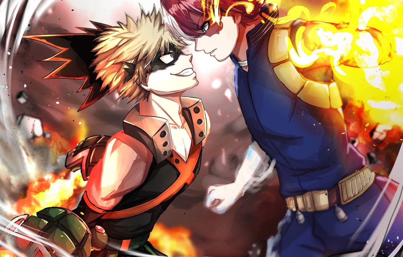 Todoroki Shoto fuoco ghiaccio, 1002x1002 HD, PC