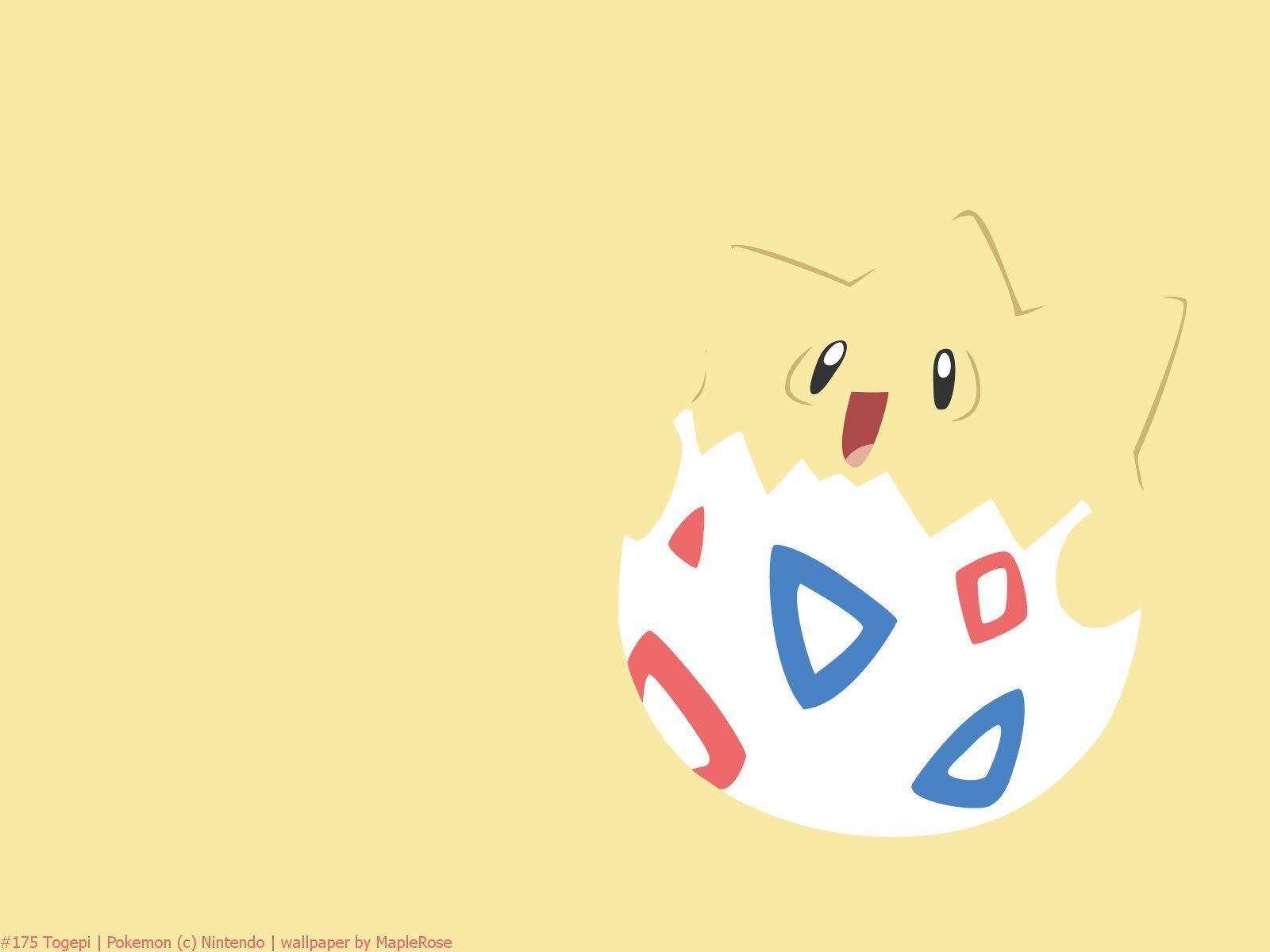 Togepi Pokémon sfondo giallo, 1600x1200 HD Ready, Desktop