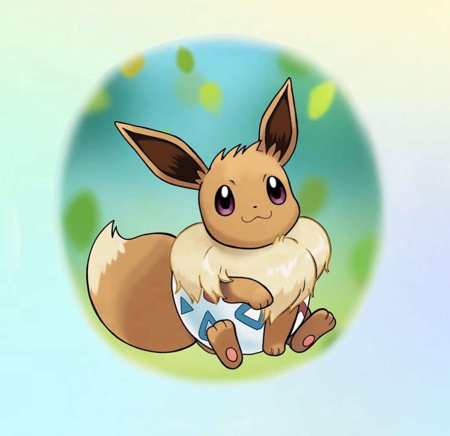 Eevee Pokemon uovo Togepi, Eeveelution, 1440x1396 HD, Desktop