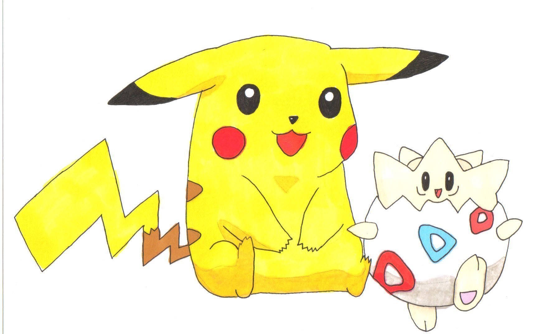 Pikachu e Togepi Pokemon, 1725x1073 900p, PC Desktop