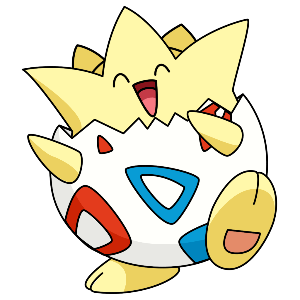 Togepi Pokémon sfondo grigio, 1024x1024 HD, Desktop