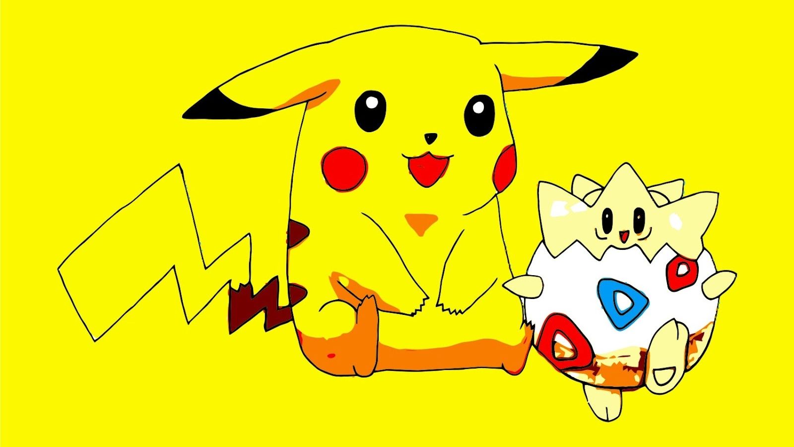 Pikachu e Togepi Pokémon, 1600x900 HD Ready, Laptop