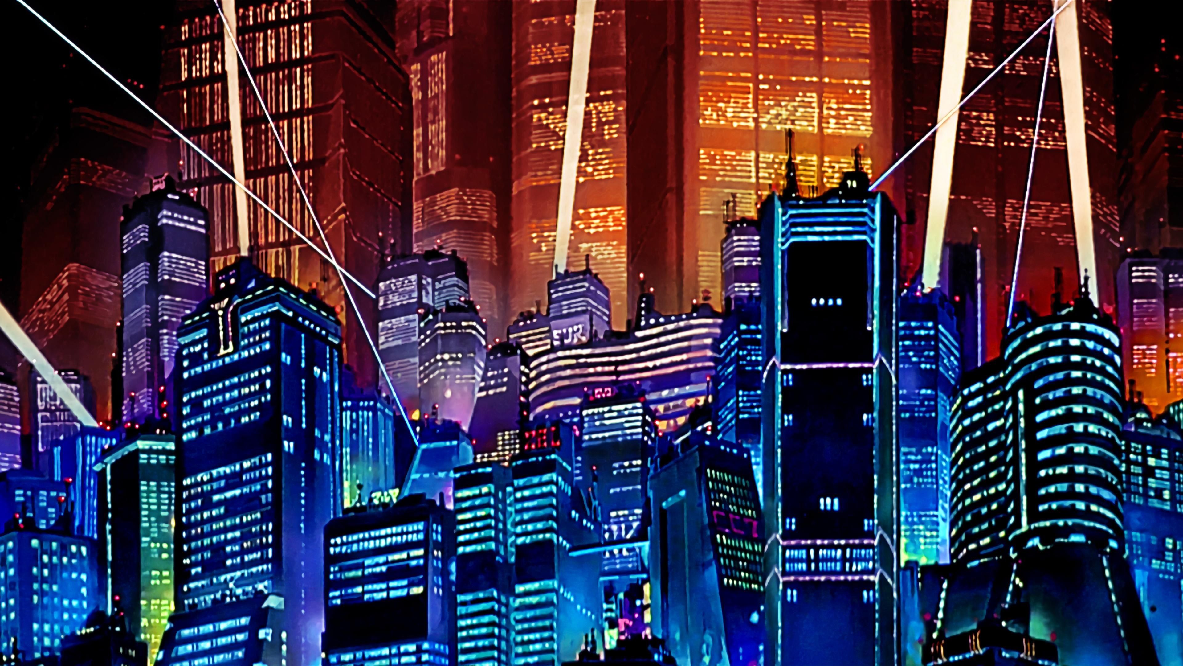 Skyline Tokyo cyberpunk notturno, 3839x2160 2K+, PC