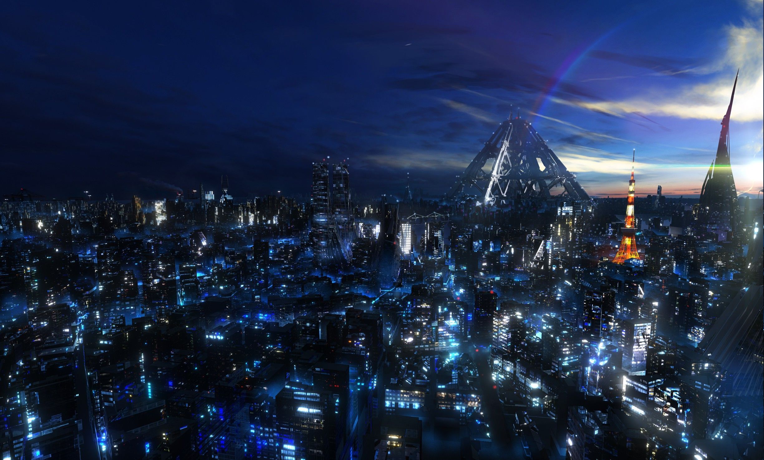 Strada urbana Tokyo anime, 1920x1080 1080p, Desktop