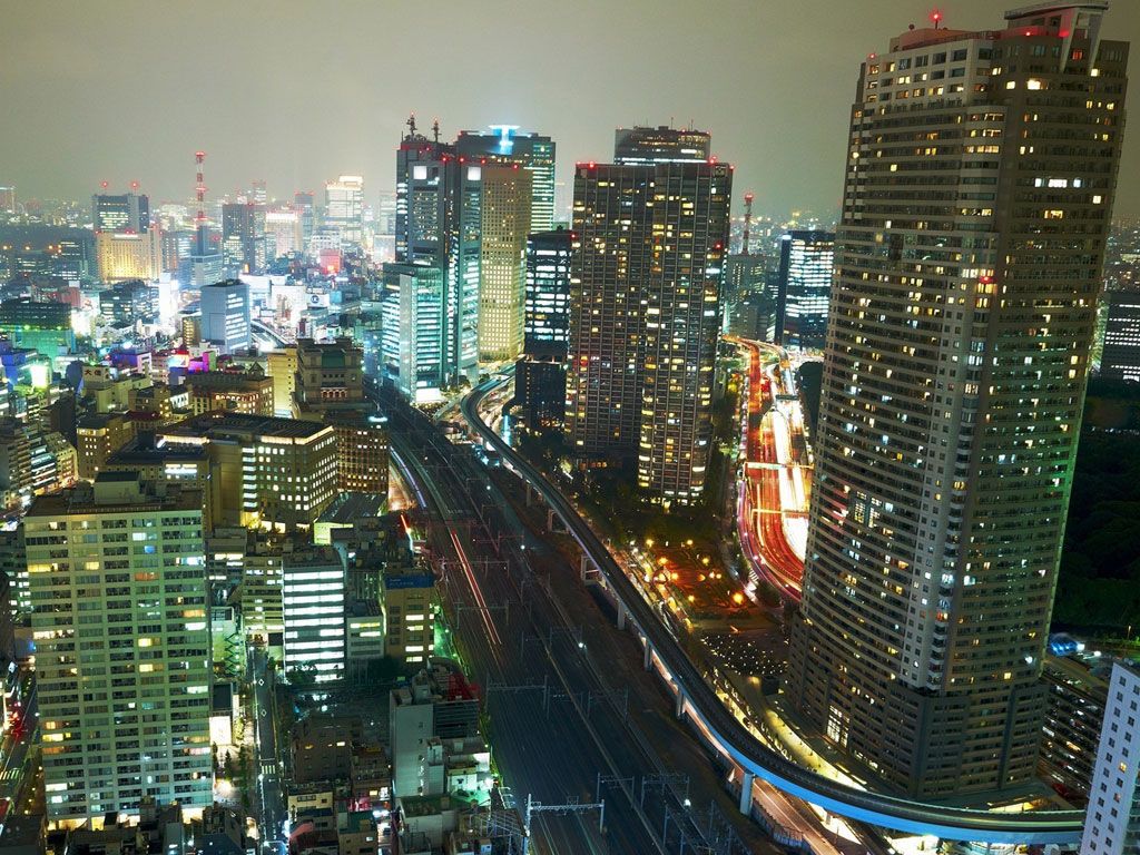 Città anime industriale Tokyo, 2560x1440 QHD, Laptop