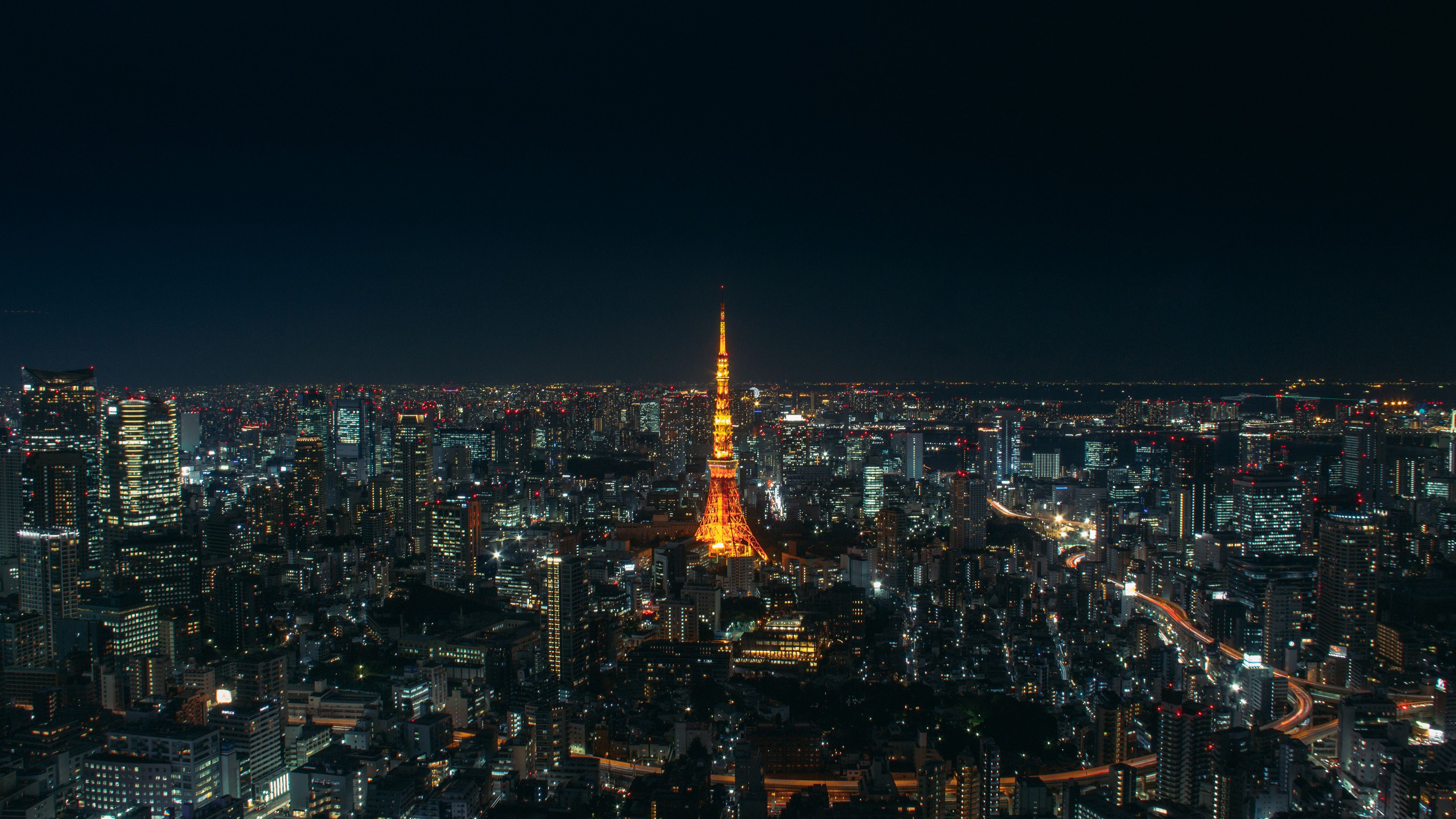 Torre di Tokyo notturna, 3840x2160 UHD, PC 4K