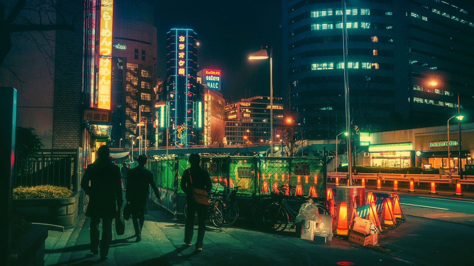 Strada notturna Tokyo neon, 1920x1080 1080p, PC