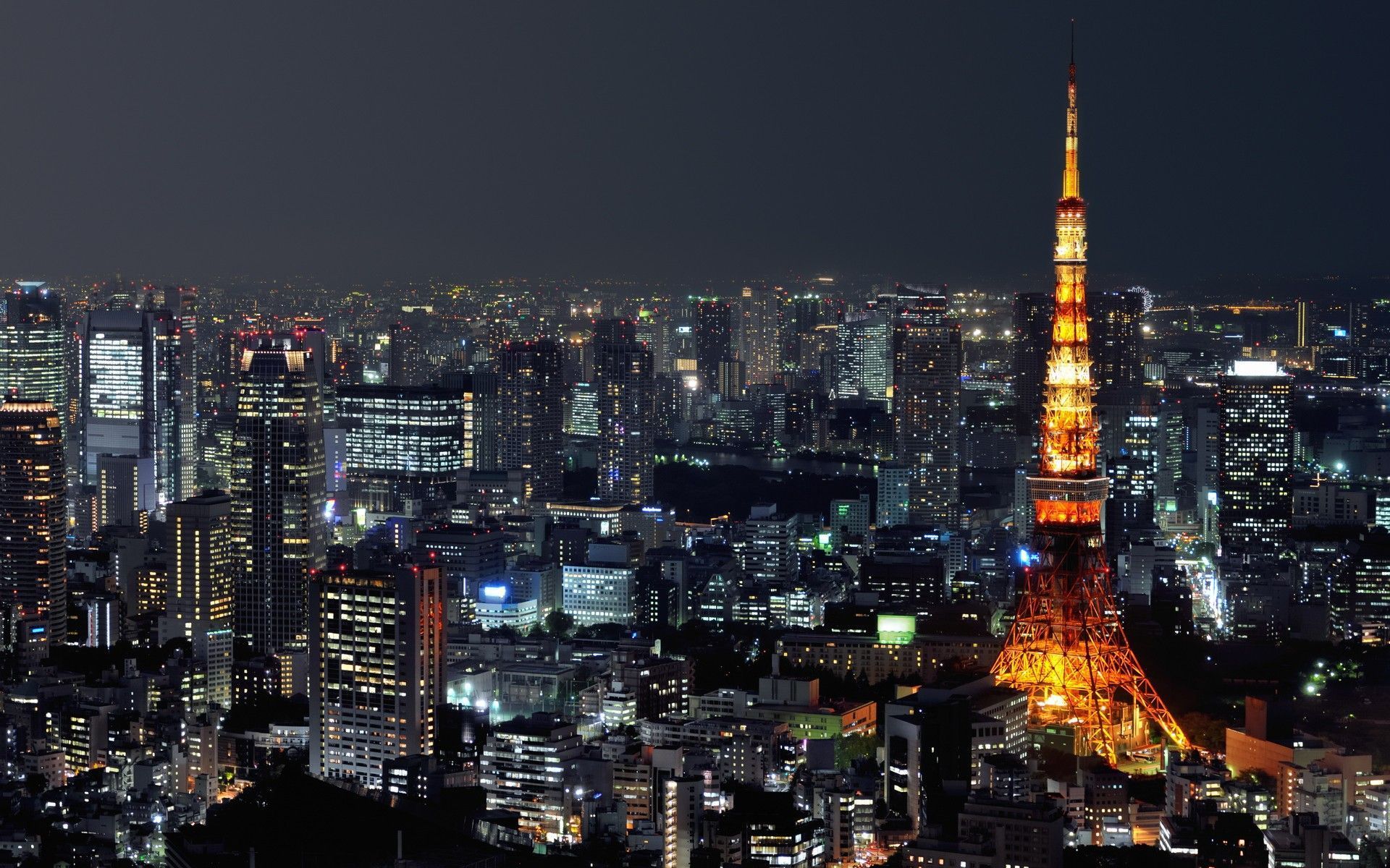 Torre di Tokyo notturna, 1920x1200 WUXGA, PC Desktop