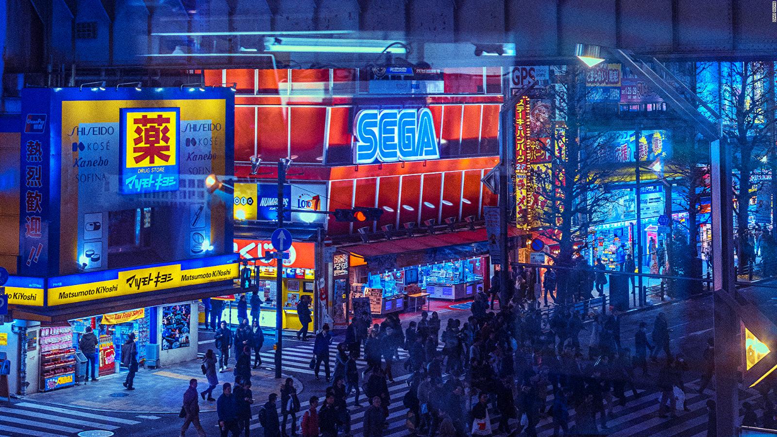 Strada Tokyo notturna neon, 1600x900 900p, Laptop