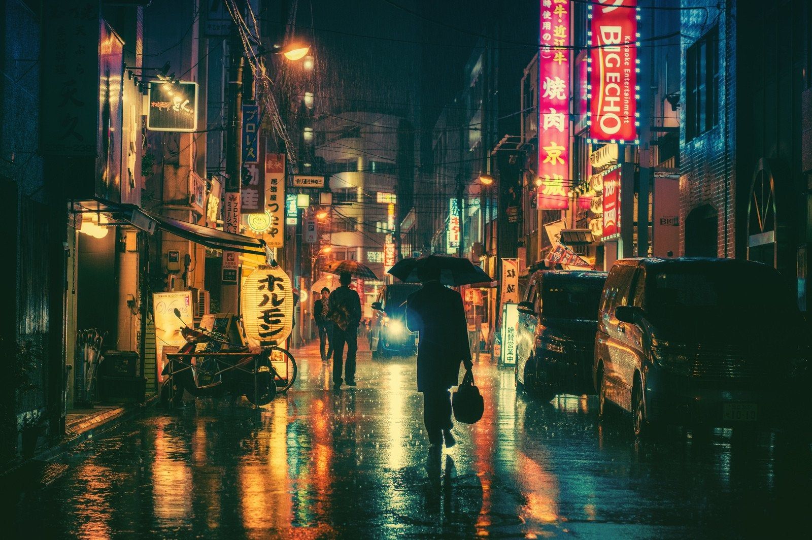 Notte piovosa strada Tokyo, 1600x1064 HD Ready, Notebook Gaming