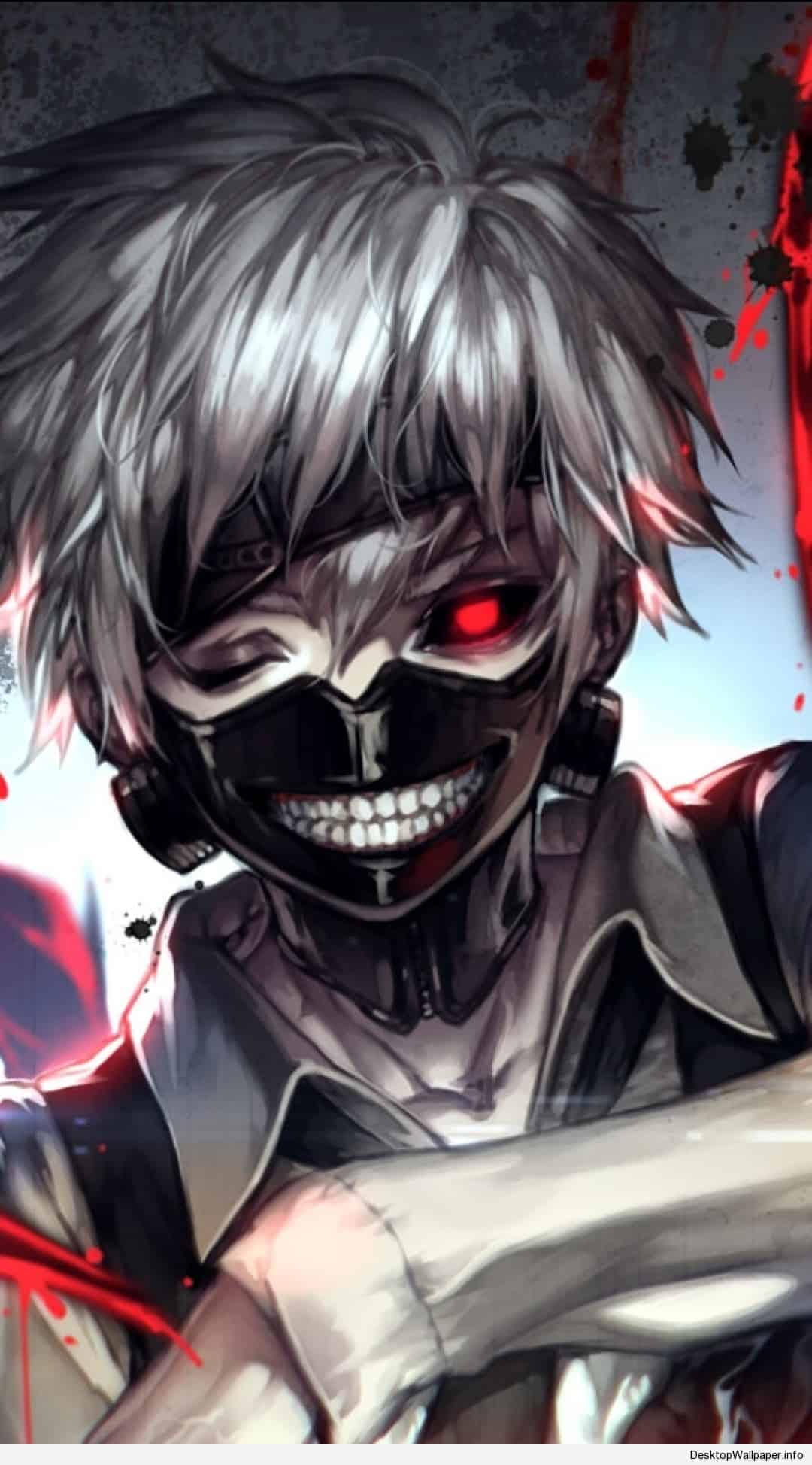 Kaneki Ken Tokyo Ghoul maschera, 1080x1948 Verticale, Telefono