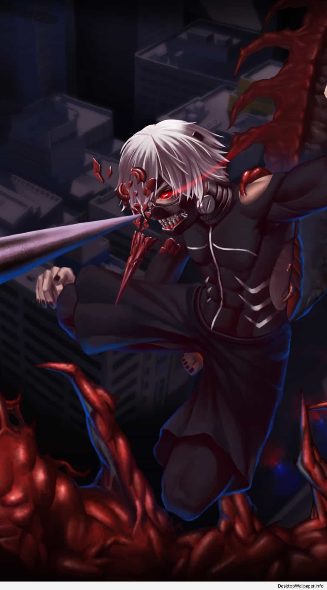 Kaneki Ken Tokyo Ghoul maschera, 1080x1948 Full HD Verticale, iPhone