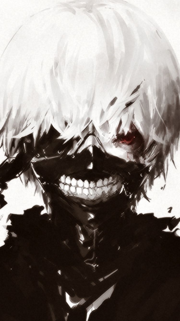 Kaneki Ken Tokyo Ghoul maschera, 750x1334 Full HD Verticale, iPhone Pro Max