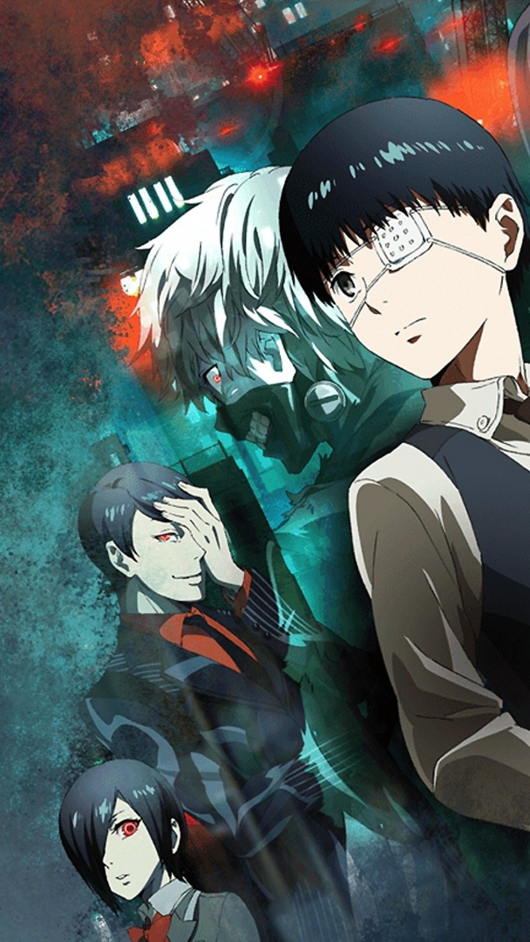 Kaneki Ken, Tokyo Ghoul, 1080x1920 Full HD Verticale, iPhone