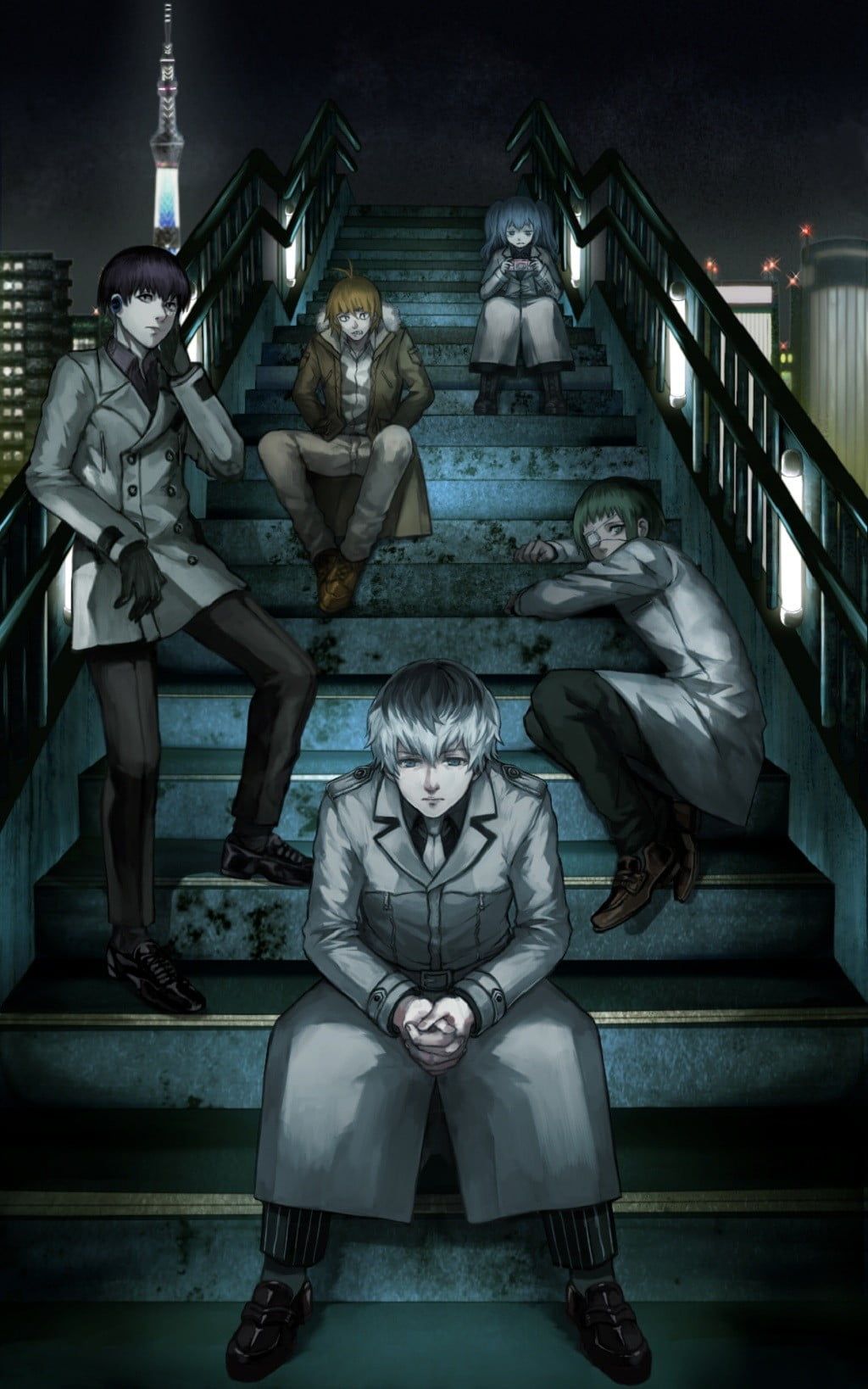 Tokyo Ghoul:Re personaggi scale, 1024x1638 Verticale, iPhone Pro Max
