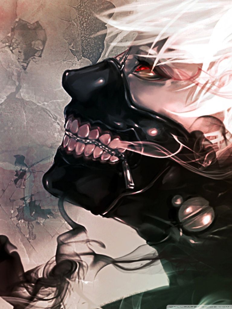 Kaneki maschera Tokyo Ghoul, 768x1024 Verticale, iPhone