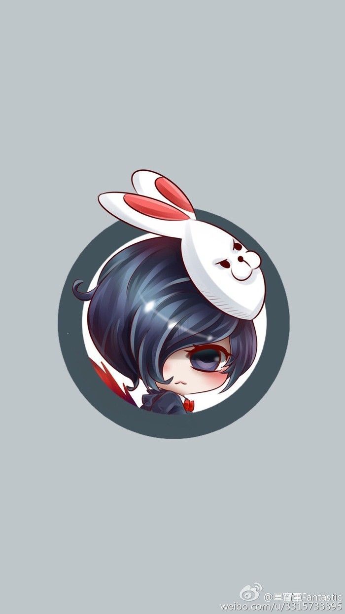 Kaneki chibi maschera coniglio, 700x1244 Full HD Verticale, iPhone Air