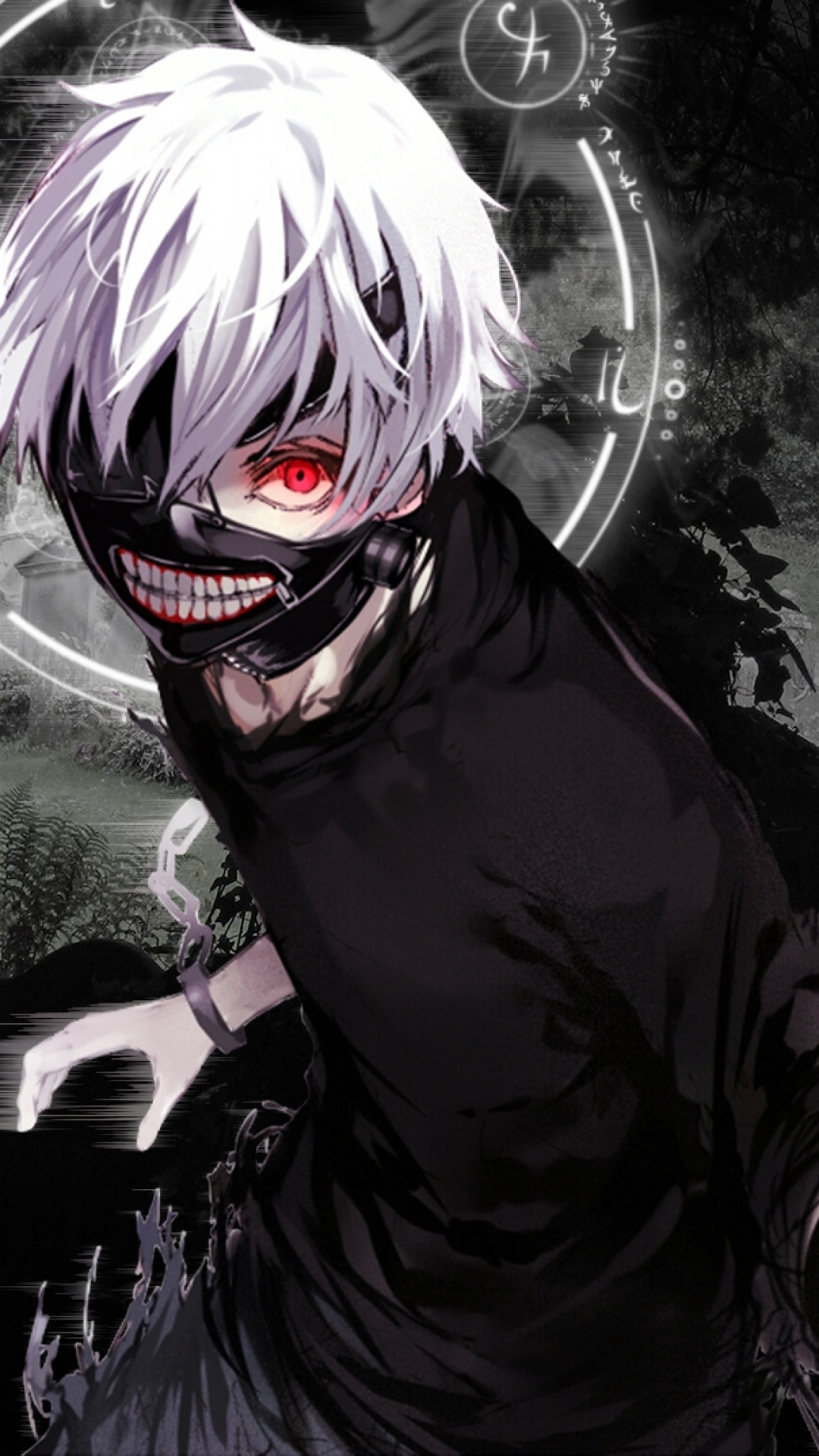 Kaneki Ken maschera Tokyo Ghoul, 1080x1920 Full HD Verticale, iPhone Pro
