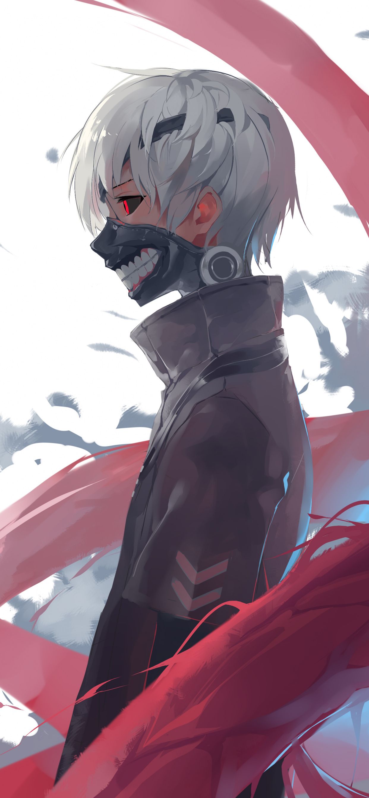 Kaneki Ken maschera Tokyo Ghoul, 1242x2688 Full HD Verticale, iPhone Pro Max