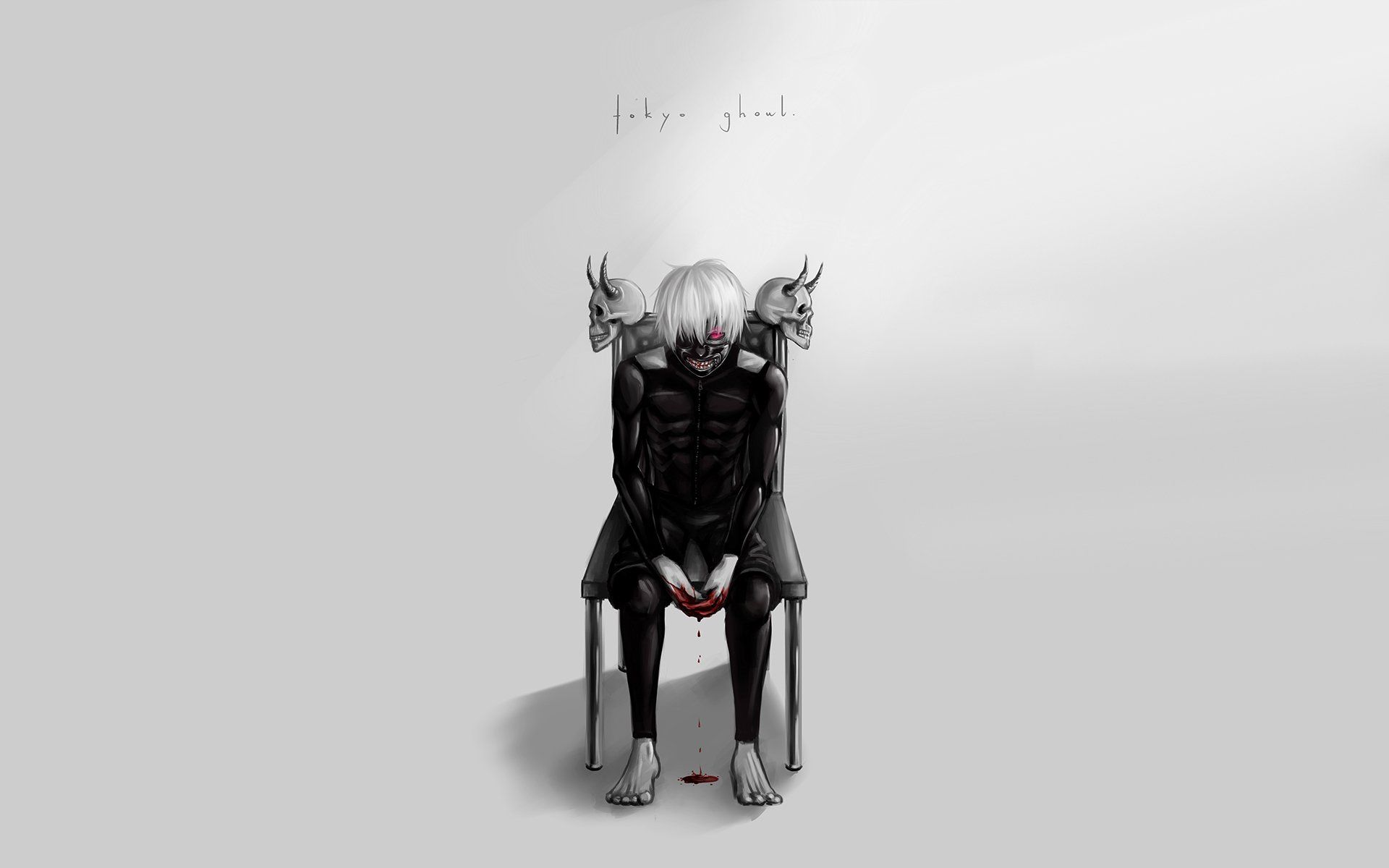 Kaneki Ken Tokyo Ghoul minimalista, 1920x1200 WUXGA, Desktop
