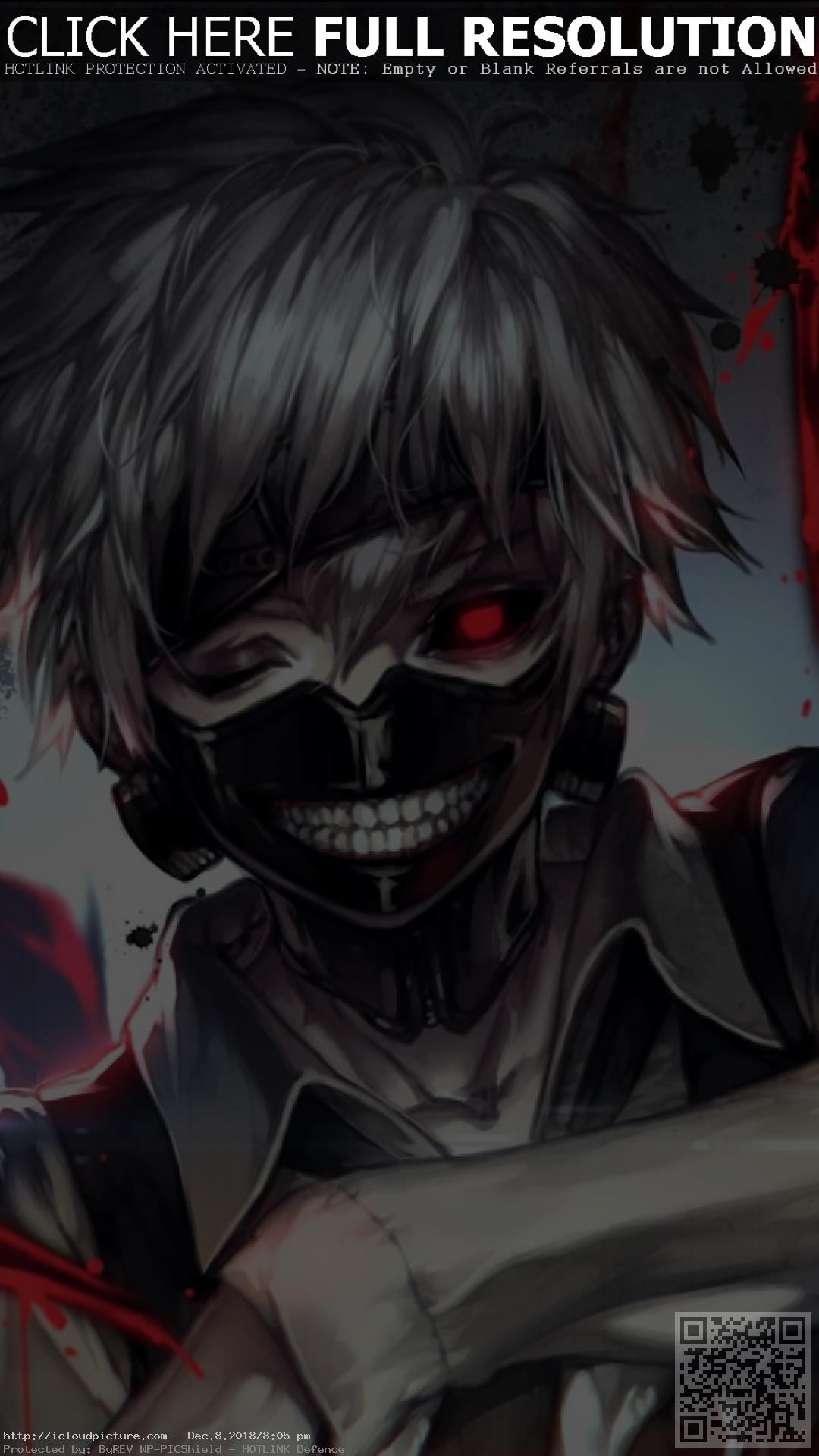 Kaneki Tokyo Ghoul maschera, 1080x1920 Full HD Verticale, iPhone Plus