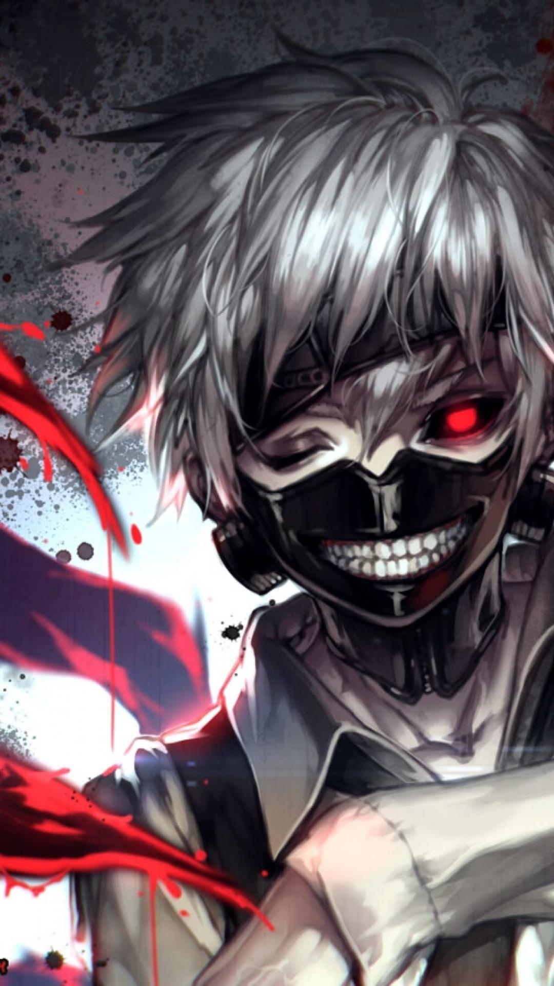 Kaneki maschera Tokyo Ghoul, 1080x1920 Full HD Verticale, iPhone Pro
