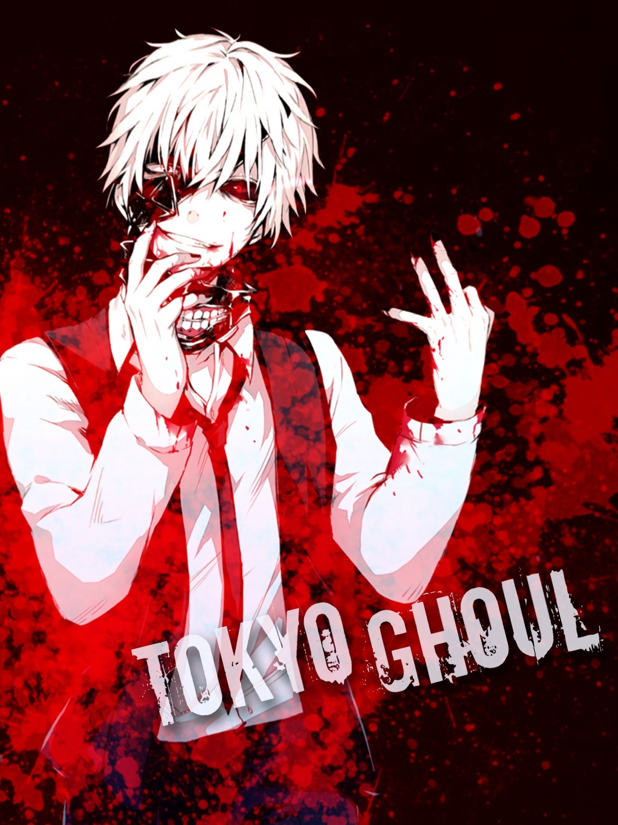 Kaneki Tokyo Ghoul rosso, 2048x2732 Full HD Verticale, iPhone Plus