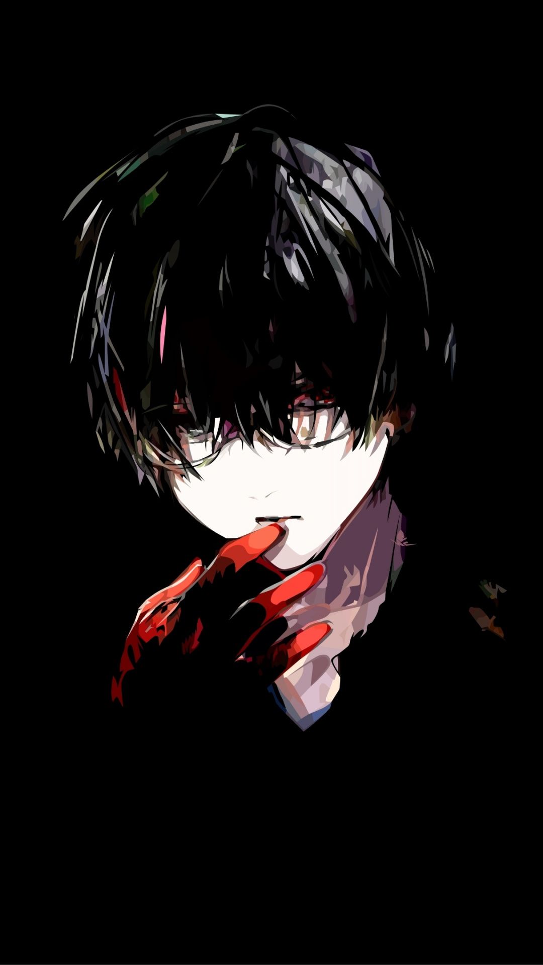 Kaneki Tokyo Ghoul minimal art, 1080x1920 Verticale, iPhone