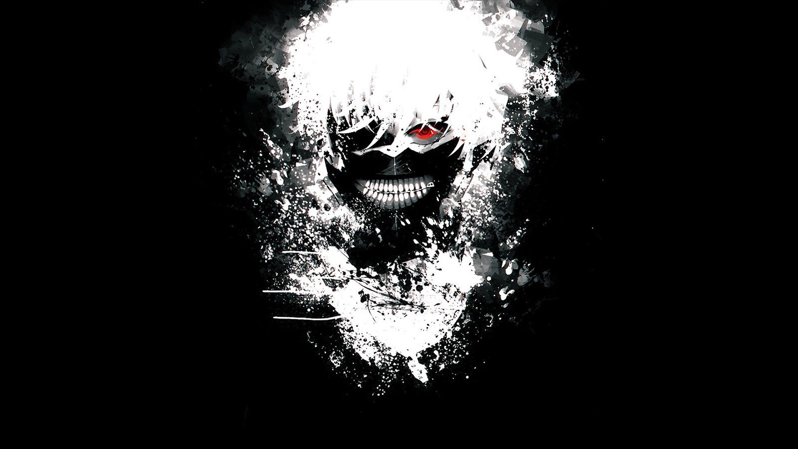 Maschera Tokyo Ghoul bianco nero, 1600x900 HD, Desktop