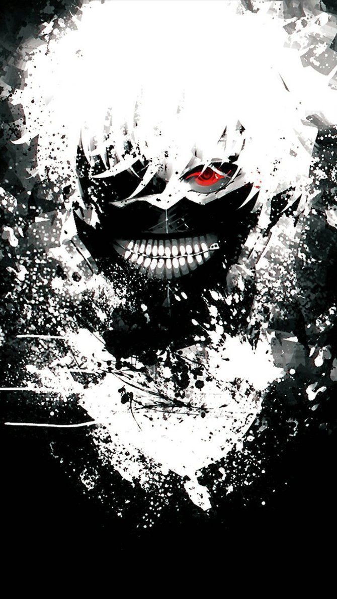 Kaneki maschera Tokyo Ghoul, 670x1191 Full HD Verticale, iPhone Air