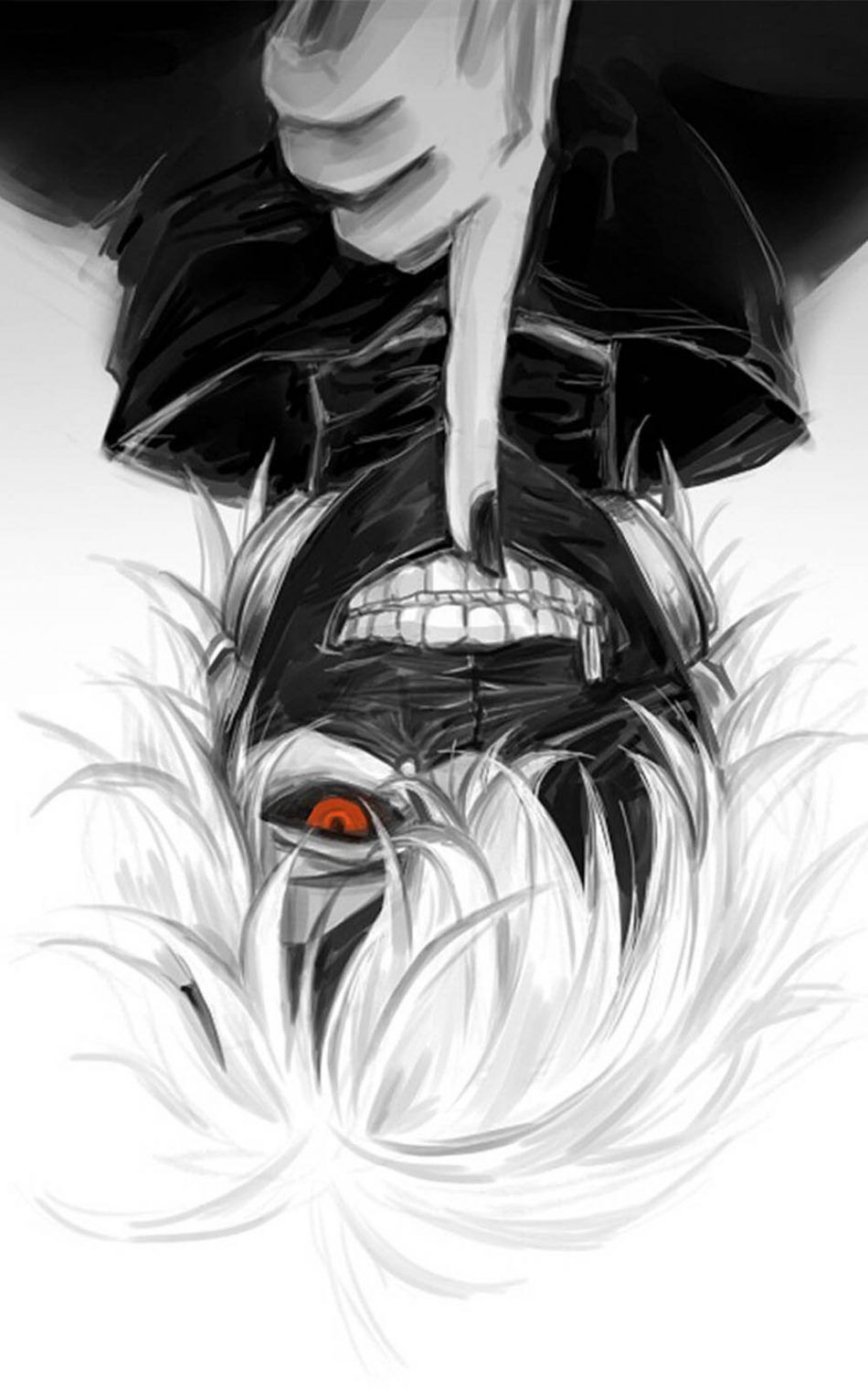 Kaneki Tokyo Ghoul maschera, 950x1520 Full HD Verticale, Smartphone