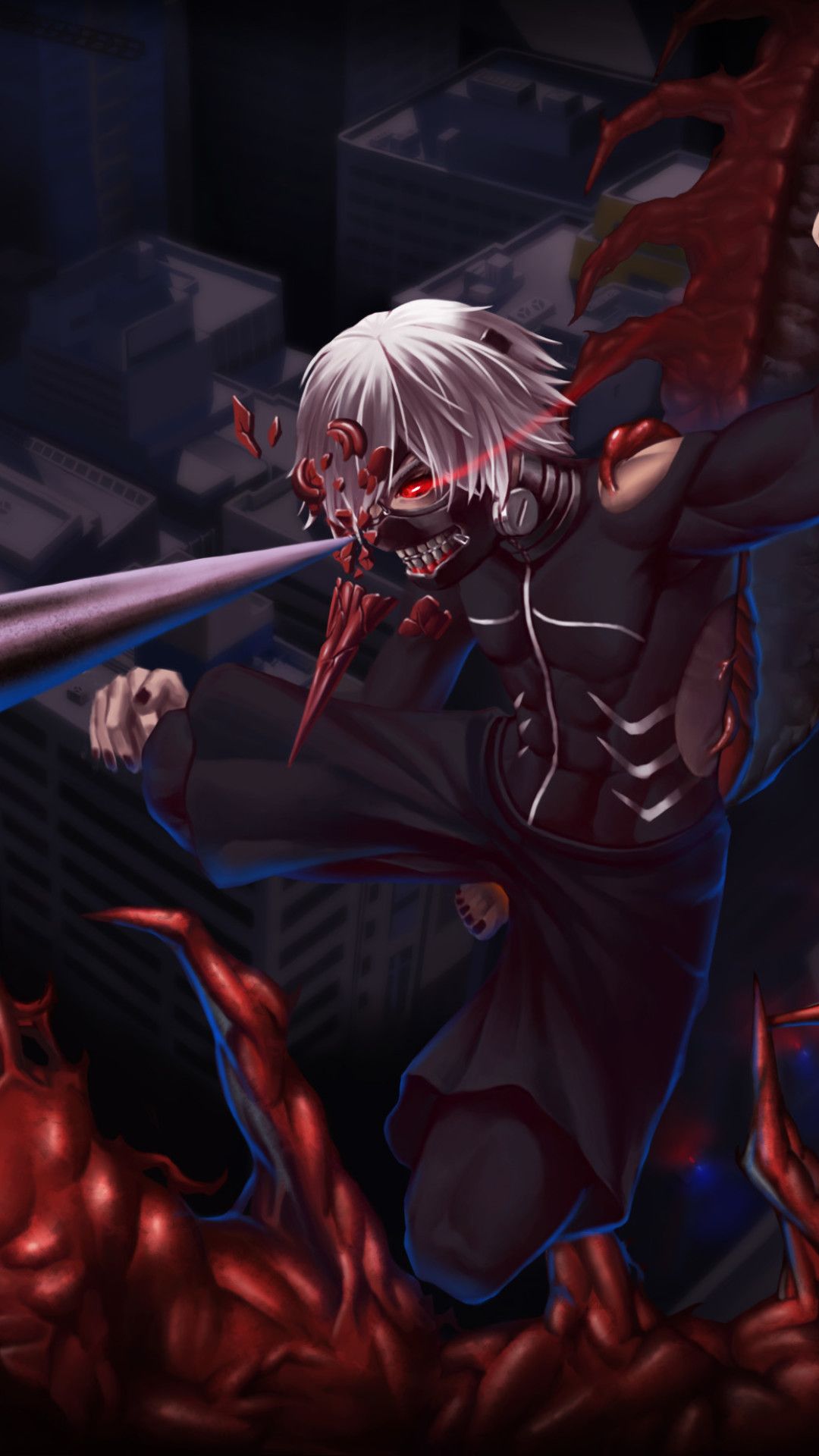 Kaneki maschera Tokyo Ghoul, 1080x1920 Verticale, Mobile