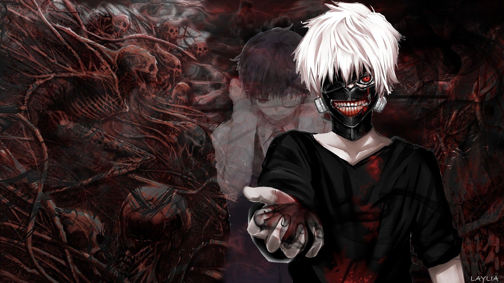 Kaneki Ken maschera Tokyo Ghoul, 1920x1080 Full HD, PC