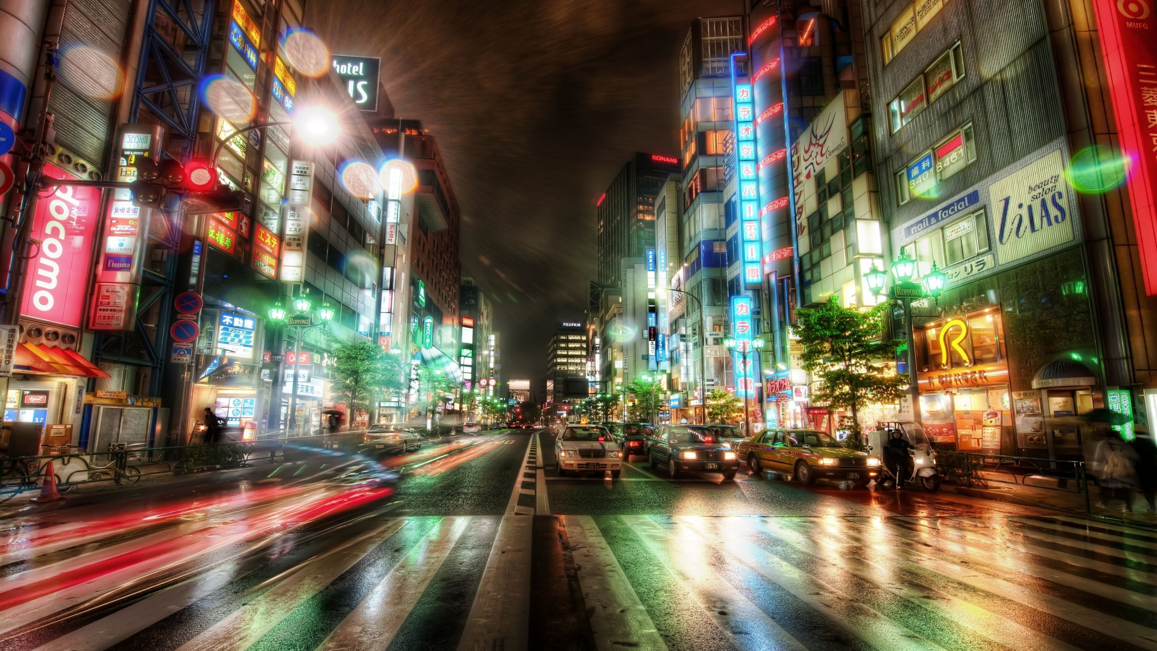 Strada notturna Tokyo neon, 3840x2160 Ultra HD, 4K TV