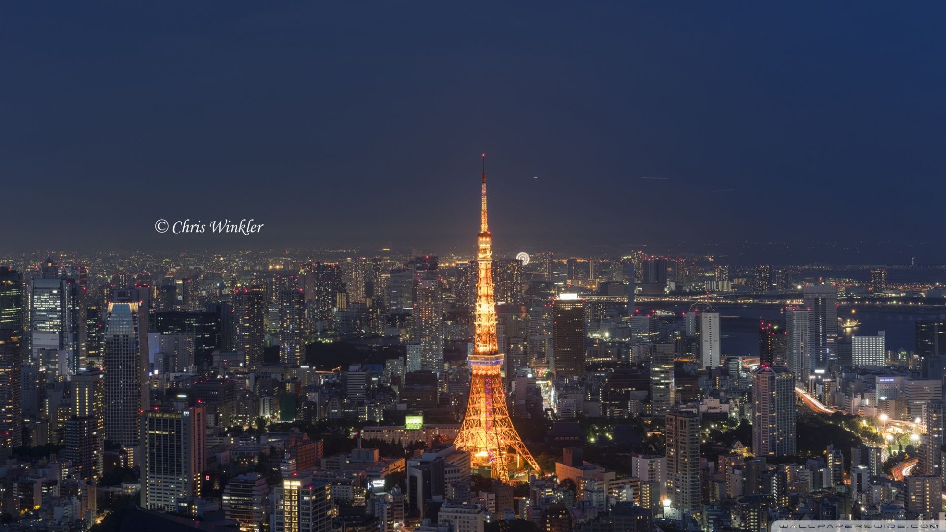 Torre di Tokyo notturna, 1920x1080 Full HD 1080p, Desktop