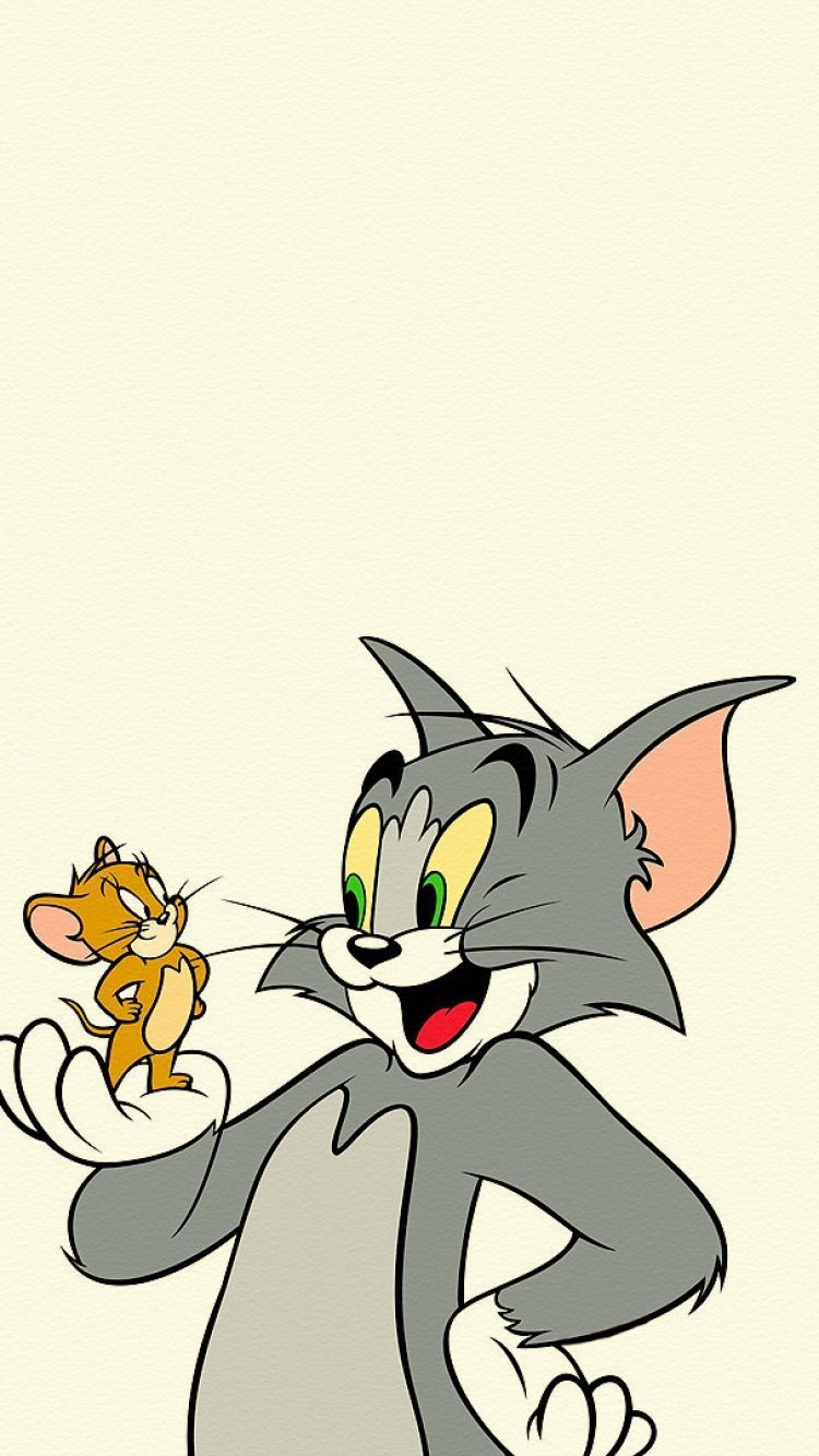 Tom e Jerry cartone, Hanna-Barbera, 750x1334 Verticale, Telefono
