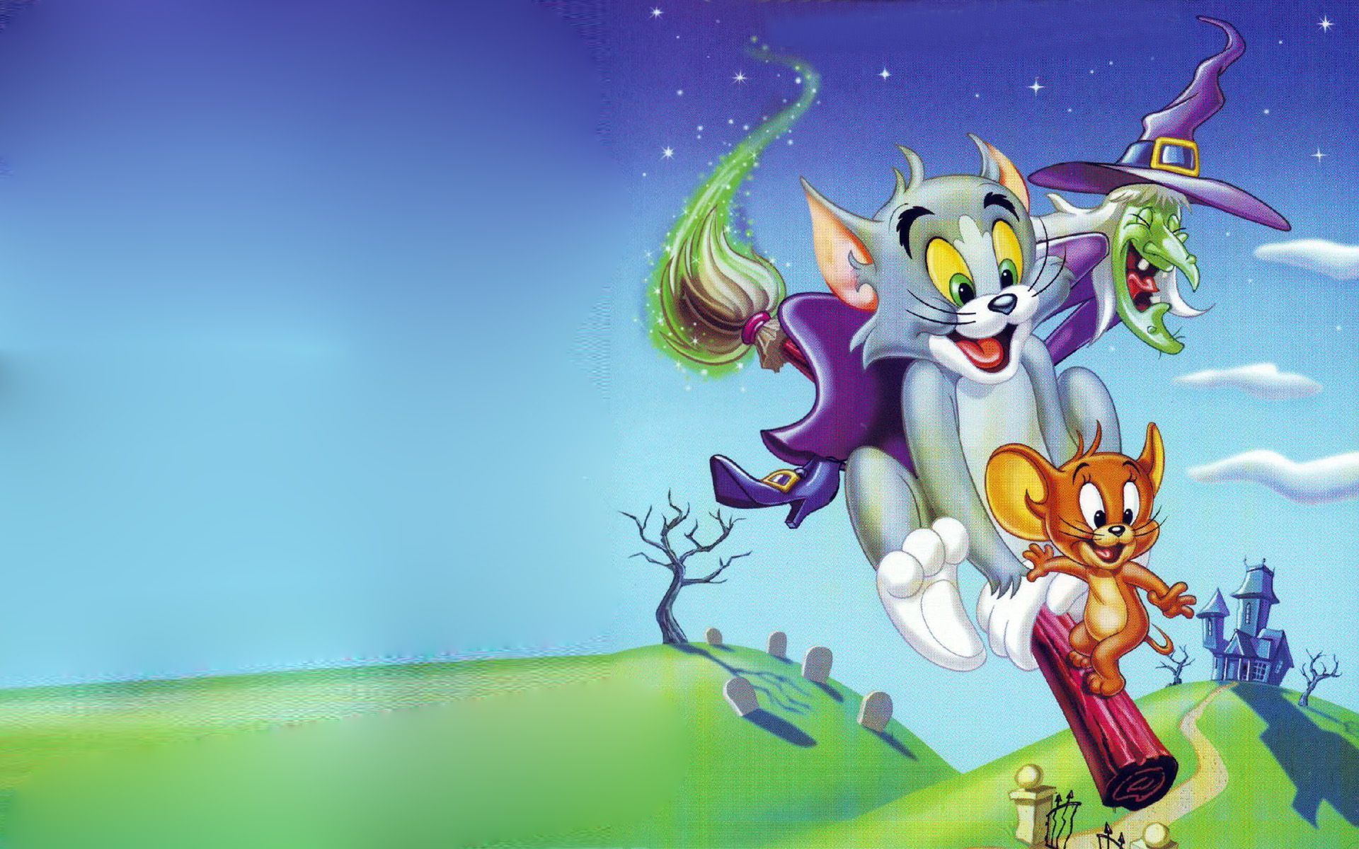Tom e Jerry strega Halloween, cartone, 1920x1200 Full HD+ WUXGA, Desktop