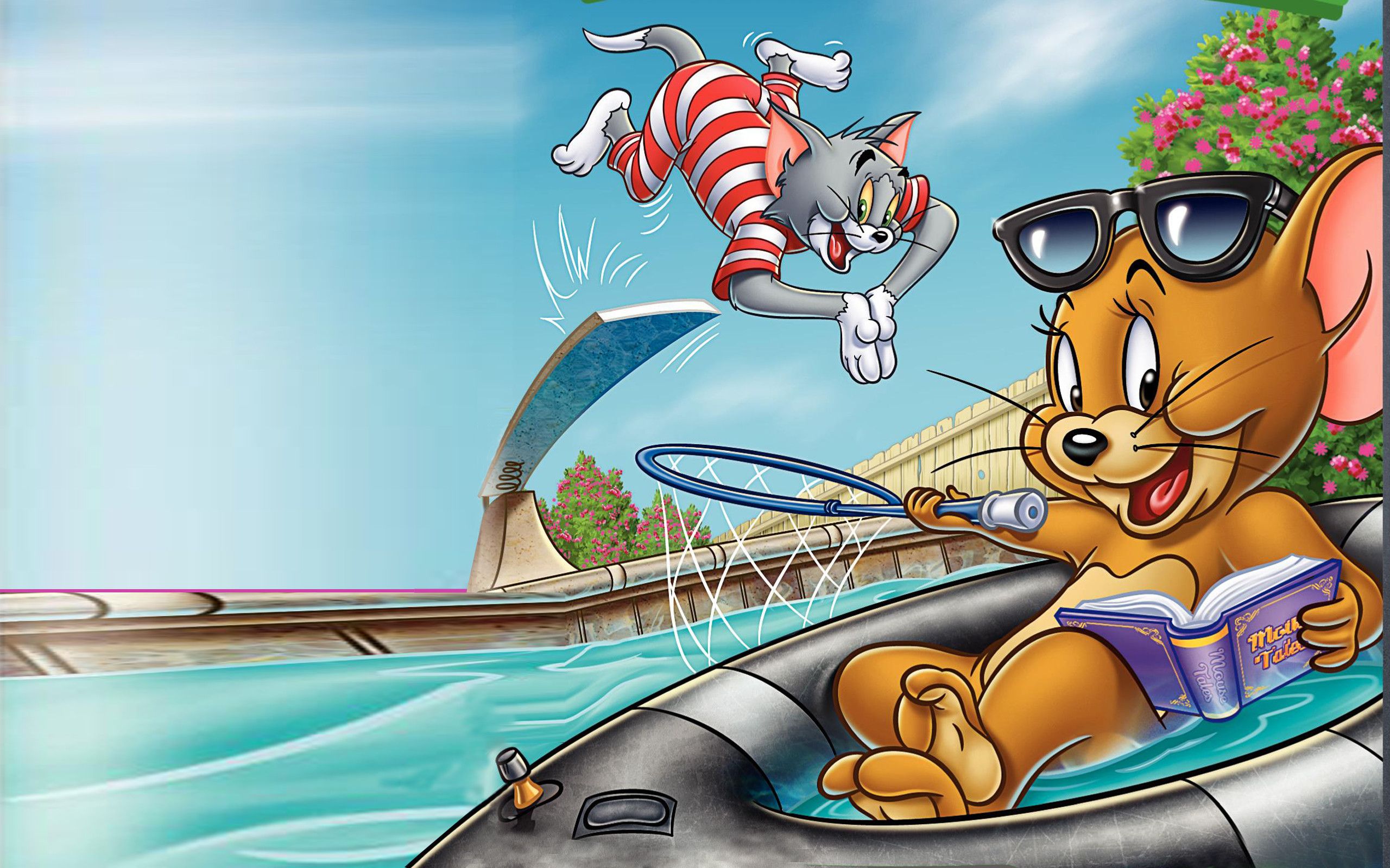 Tom e Jerry piscina estate, 2560x1600 2K+, PC