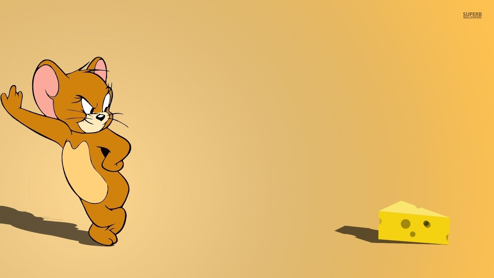 Jerry topo formaggio cartone animato, 1600x900 HD Ready, Desktop