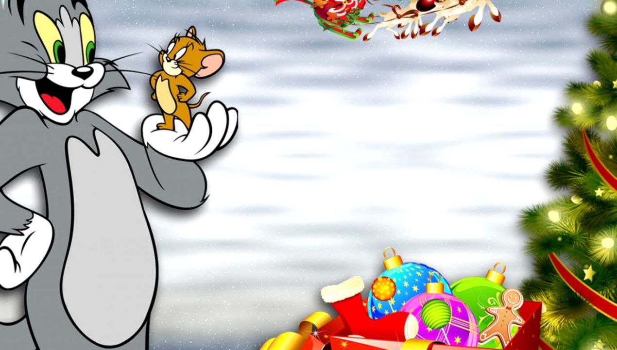 Tom e Jerry natalizio, 1270x721 HD, Desktop