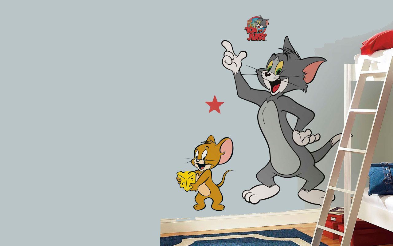 Tom e Jerry adesivi murali, 1280x800 720p, PC