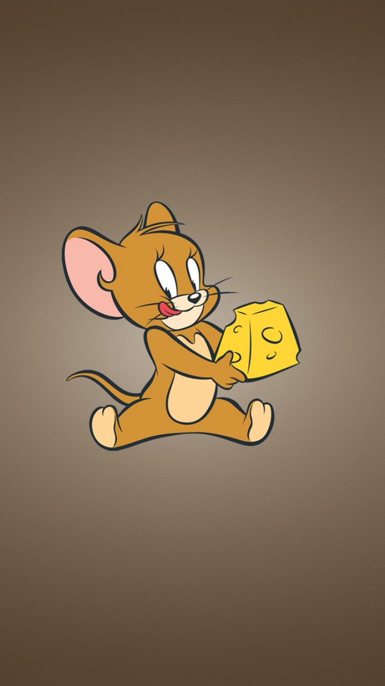 Jerry con formaggio, Tom e Jerry, Hanna-Barbera, 750x1334 Full HD Verticale, Smartphone