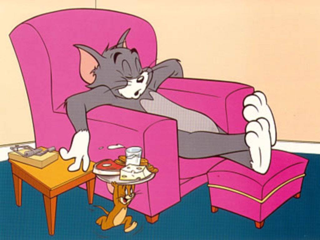 Tom e Jerry poltrona rosa, 1024x768 HD, iMac