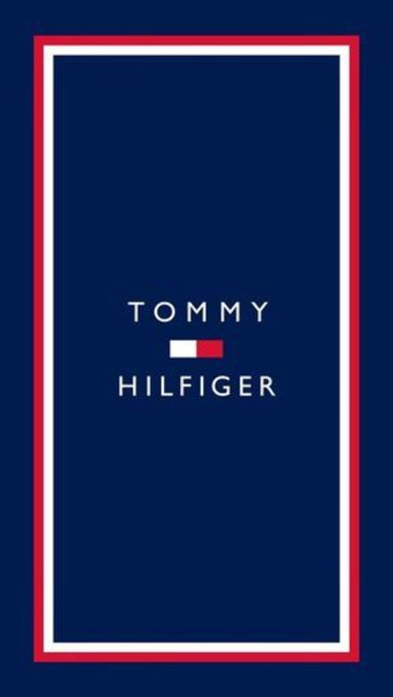 Logo Tommy Hilfiger blu, abbigliamento preppy, 1366x2421 Verticale, Telefono