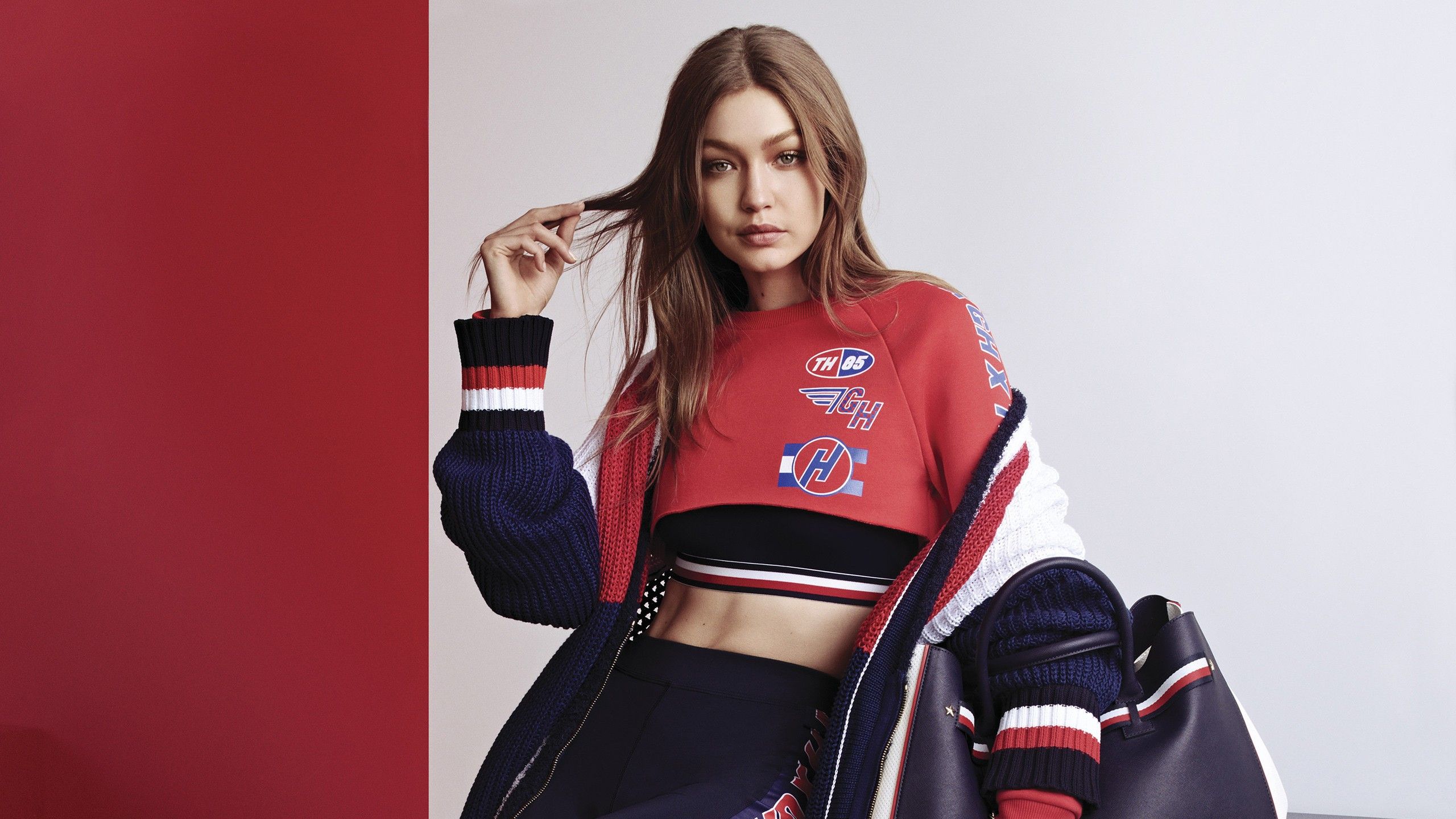 Gigi Hadid Tommy Hilfiger, 2560x1440 2K QHD, PC