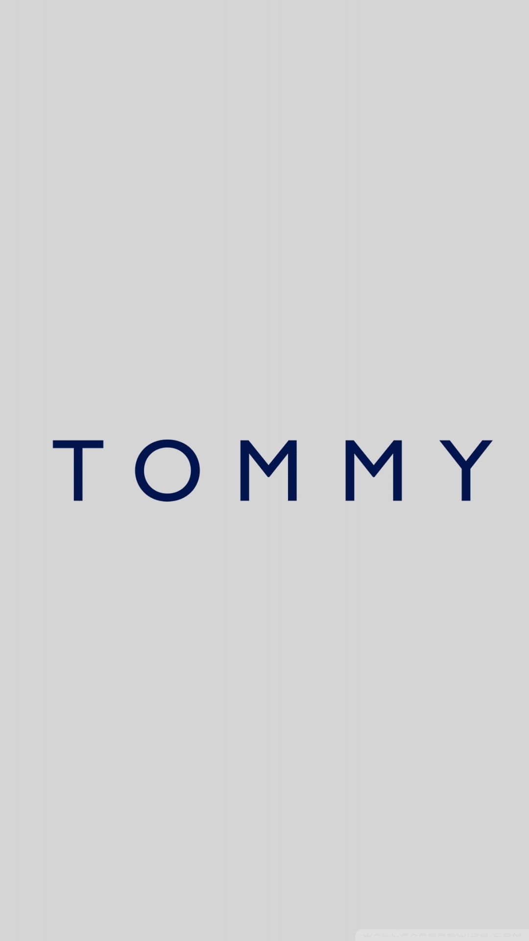 Logo Tommy sfondo grigio, 1080x1920 Verticale, Mobile