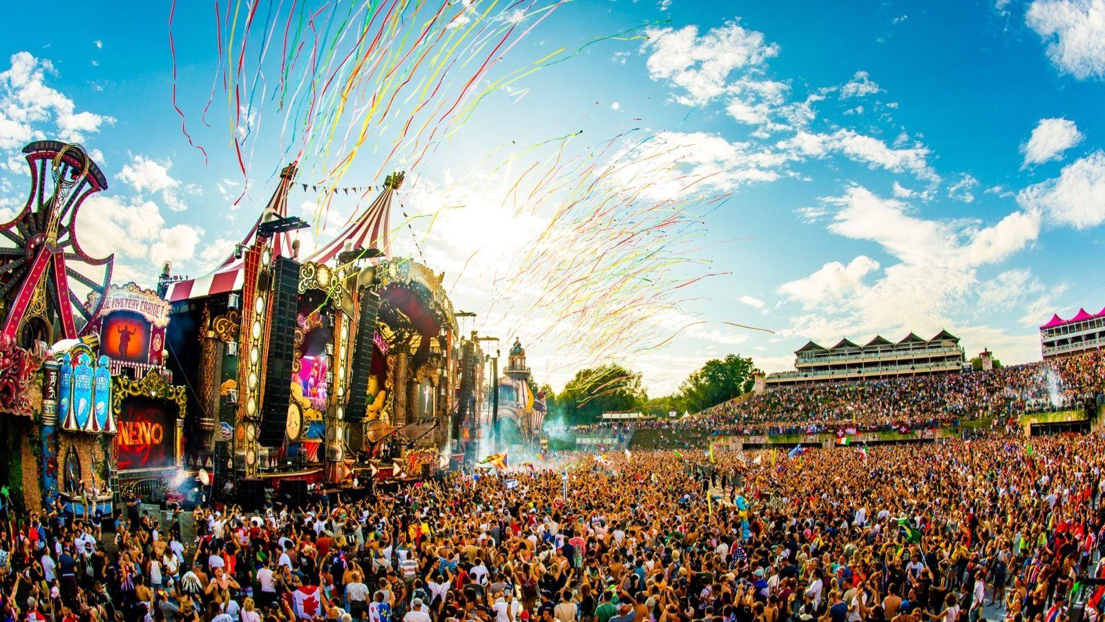 Festival Tomorrowland folla palco, 1600x900 HD Ready, Desktop