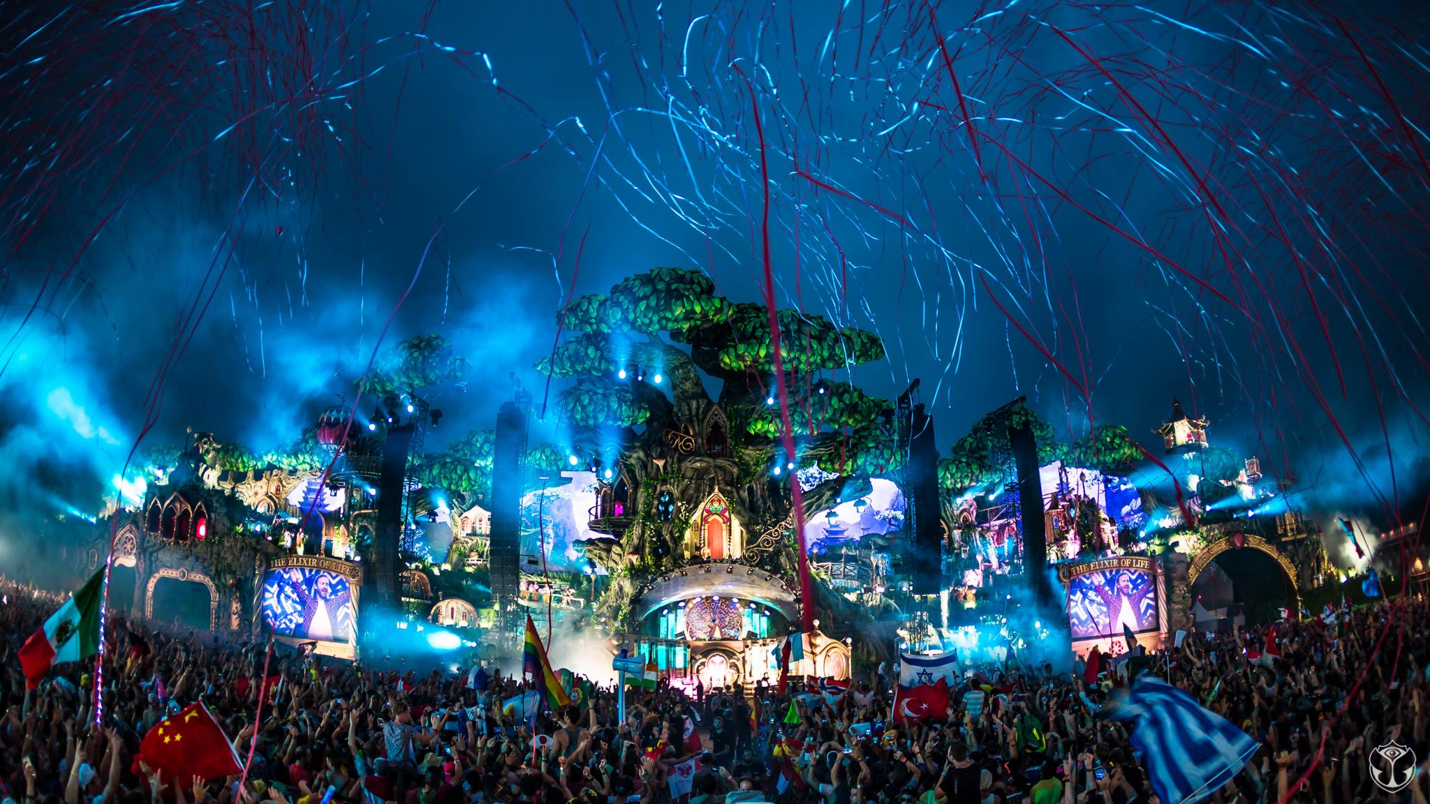 Festival Tomorrowland palco notturno, 2048x1152 Hi-Res, Laptop