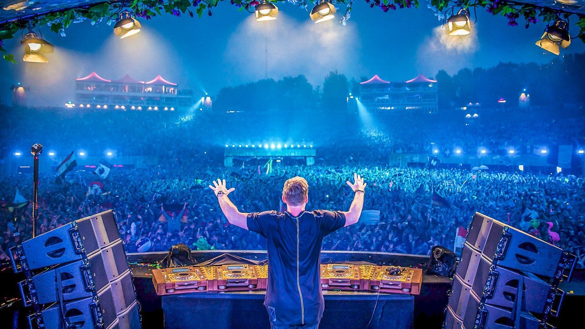 DJ folla festival Tomorrowland, 1920x1080 Full HD 1080p, Desktop