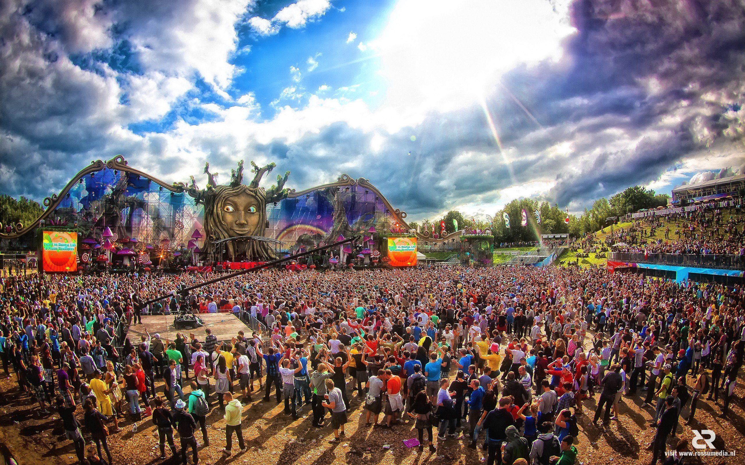 Festival Tomorrowland palco folla, 2560x1600 WQXGA, PC